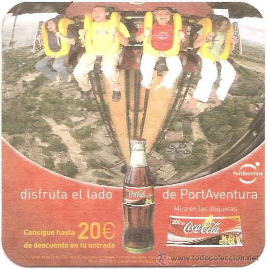 Sammeln von Coca-Cola und Pepsi: Posavasos Coca-cola Port aventura