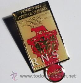 Sammeln von Coca-Cola und Pepsi: PIN COCA COLA JUEGOS OL&Iacute;MPICOS ROMA 60 - DEPORTE A&Ntilde;O 1960 OLIMPIADAS + PINS COKE EN VENTA - JJOO