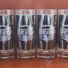 Coleccionismo de Coca-Cola y Pepsi: SEIS VASOS DE CRISTAL DE TUBO PUBLICIDAD COCA-COLA COCA COLA COCACOLA - A ESTRENAR