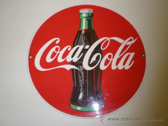 Collectionnisme de Coca-Cola et Pepsi: CHAPA AMERICANA COCA COLA ESMALTADA A&Ntilde;OS 80