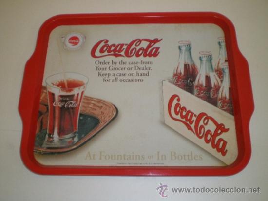Sammeln von Coca-Cola und Pepsi: BANDEJA DE CHAPA COCA COLA - 35 X 29