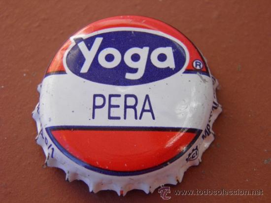 Coleccionismo de Coca-Cola y Pepsi: ANTIGUA CHAPA SODA TAPPI CAPSULE REFRESCO YOGA PERA.(1) ITALIA.------LOTE N. 1673---CARMANJO