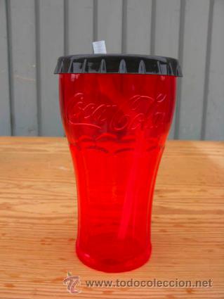 Sammeln von Coca-Cola und Pepsi: Vaso de cocacola, de pl&aacute;stico original de la marca.