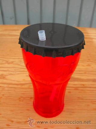 Coleccionismo de Coca-Cola y Pepsi: Vaso de cocacola, de pl&aacute;stico original de la marca. - Foto 2