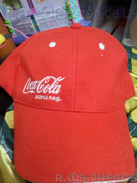 Colecionismo de Coca-Cola e Pepsi: GORRA DE TELA ROJA CON LETRAS DE COCACOLA BORDADAS COCA COLA