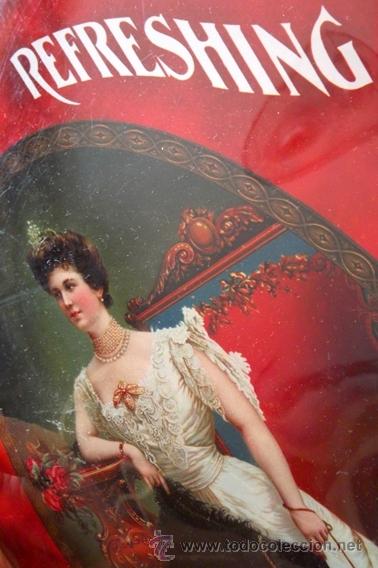 Collezionismo di Coca-Cola e Pepsi: BONITA CHAPA DE COCA-COLA. PLACA. PUBLICIDAD.
