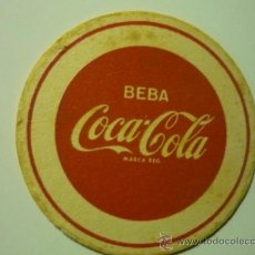 Coleccionismo de Coca-Cola y Pepsi: POSAVASOS CARTON DURO BEBA COCA COLA. Lote 37431234