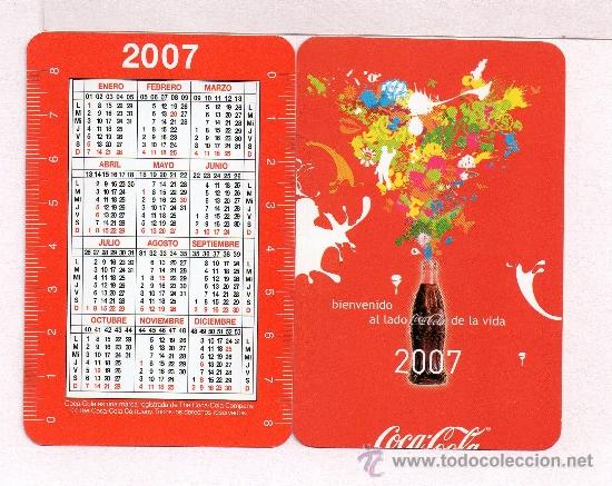 Sammeln von Coca-Cola und Pepsi: - 8518 Bonito Calendario de Coca Cola del a&ntilde;o 2007 Fiestas de Tenerife