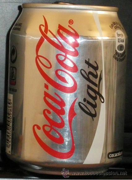 Colecionismo de Coca-Cola e Pepsi: Lata bote Coca-Cola Light 250 cc. Espa&ntilde;a