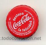 Colecionismo de Coca-Cola e Pepsi: CHAPA ROSCA PLASTICO - COCA-COLA / DESTAPA LA FELICIDAD - CASBEGA MADRID (CSI) - ESPA&Ntilde;A -C9