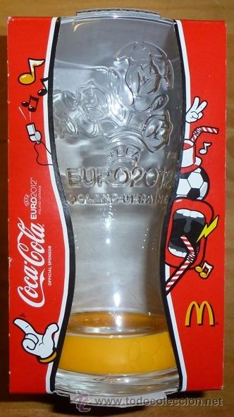 Collezionismo di Coca-Cola e Pepsi: VASO DE CRISTAL. COCA-COLA. MCDONALDS. EURO2012. AMARILLO.