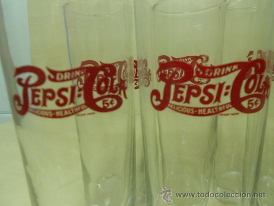 Collecting of Coca-Cola and Pepsi: LOTE DE OCHO VASOS DE PEPSI COLA