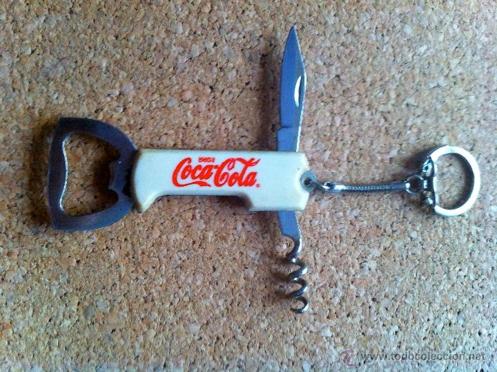 Colecionismo de Coca-Cola e Pepsi: ANTIGUO LLAVERO SACACORCHOS NAVAJA ABREBOTELLAS DE COCA-COLA - VER FOTOS