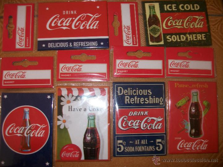 Colecionismo de Coca-Cola e Pepsi: LOTE 6 IMANES COCA COLA - PRECINTADO - aprox 6X9