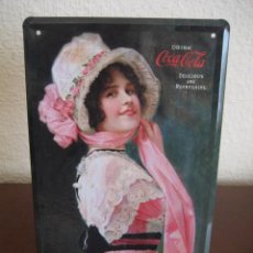 Coleccionismo de Coca-Cola y Pepsi: CARTEL DE CHAPA COCA - COLA. COKE. Lote 39730313