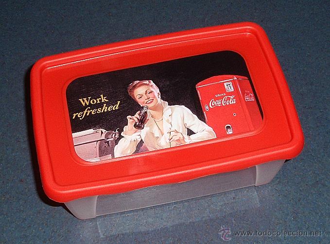 Coleccionismo de Coca-Cola y Pepsi: Envase tipo Tupper / Tupperware de Coca-Cola - Foto 1