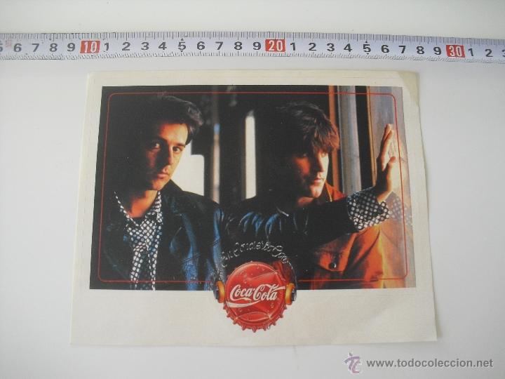 Colecionismo de Coca-Cola e Pepsi: Coca cola coke. En conciertos con duncan dhu PEGATINA SIN PEGAR, ADHESIVO. Calca.
