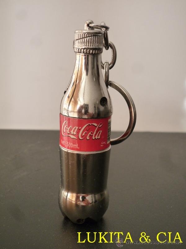 Collezionismo di Coca-Cola e Pepsi: ANTIGUO ENCENDEDOR BOTELLA DE COCA COLA METALICO