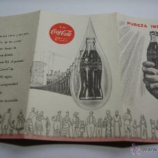 Coleccionismo de Coca-Cola y Pepsi: CATALOGO PUBLICITARIO COCA-COLA AÑOS 50 - MUY BIEN CONSERVADO. Lote 39998226