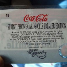 Coleccionismo de Coca-Cola y Pepsi: COCACOLA - COCA COLA - SPRINT PHONE CARDS, CELS PREMIER EDITION, CELS PRIMERA EDICION, TOTAL 50 CELS. Lote 40021811