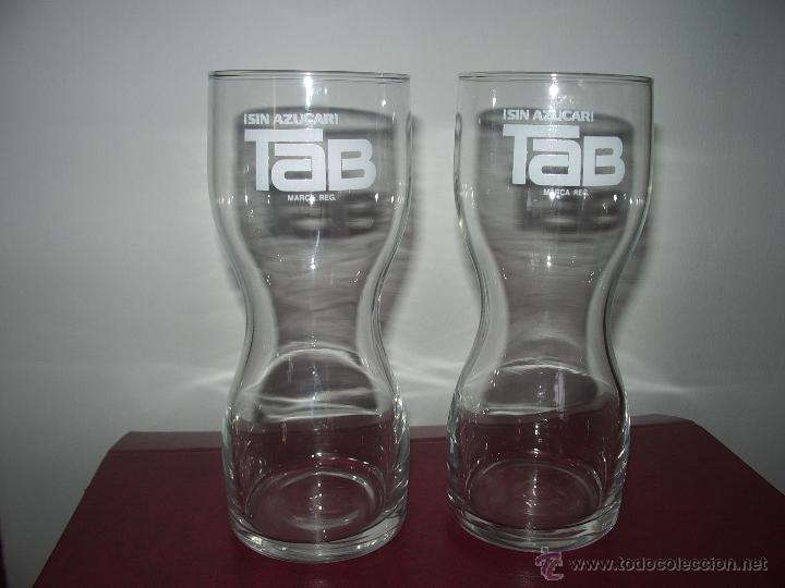 Coleccionismo de Coca-Cola y Pepsi: Pareja VASOS Publicitarios TAB. - Foto 1