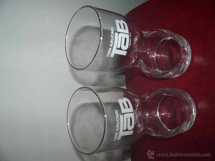 Coleccionismo de Coca-Cola y Pepsi: Pareja VASOS Publicitarios TAB. - Foto 2