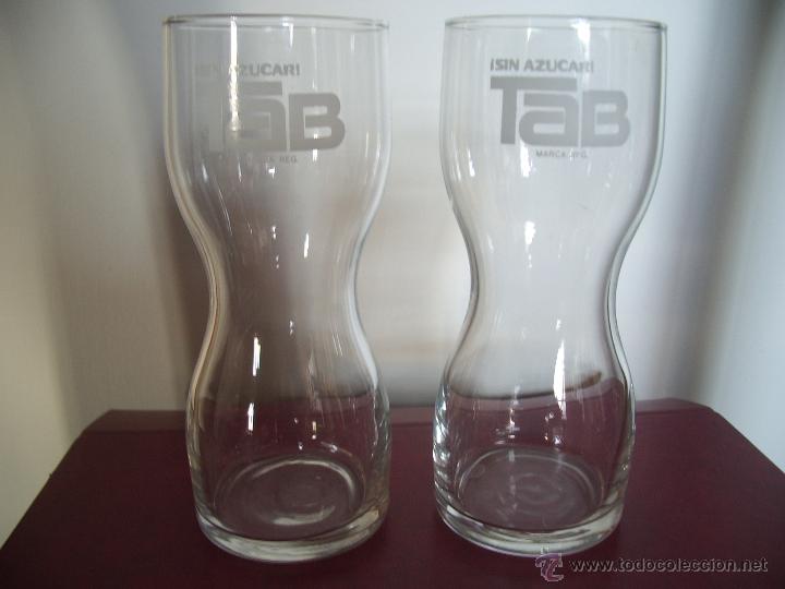 Coleccionismo de Coca-Cola y Pepsi: Pareja VASOS Publicitarios TAB. - Foto 3
