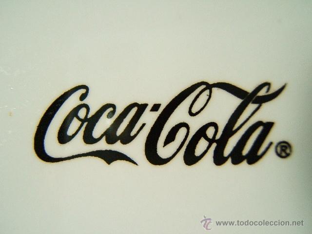 Sammeln von Coca-Cola und Pepsi: COCA COLA-COKE-RECIPIENTE CERAMICA VIDRIADA ORIGINAL DE LA MARCA-REPRESENTANDO UNA ESTRELLA-1990 ?.