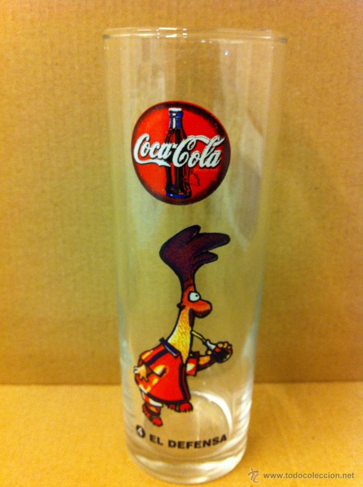 Colecionismo de Coca-Cola e Pepsi: VASO DE TUBO COCA-COLA. N&ordm; 4 EL DEFENSA. COLECCI&Oacute;N FUTBOL