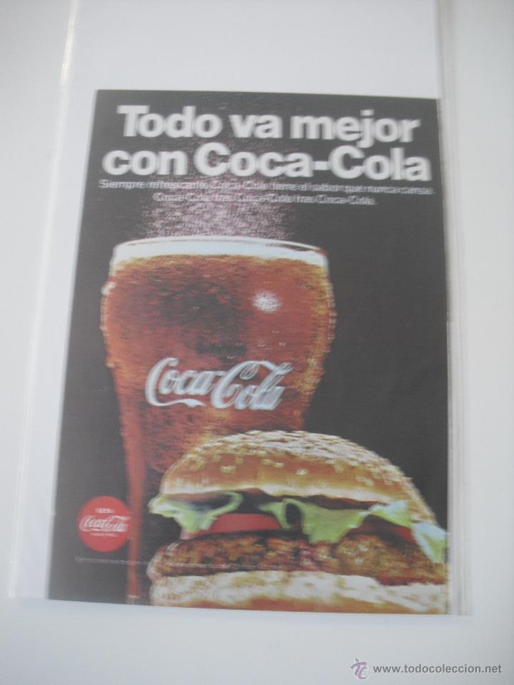 Colecionismo de Coca-Cola e Pepsi: Publicidad de Coca Cola anuncio en prensa original de 1968. Mide 18,5 x 13 cm. cocacola.