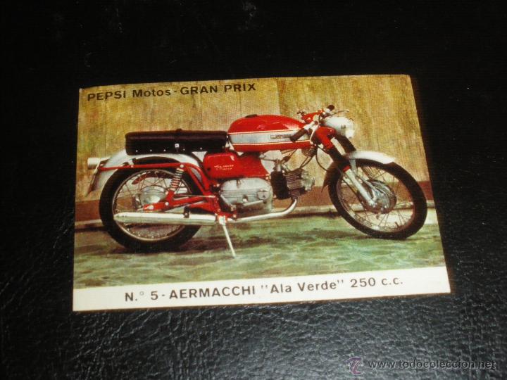 Collecting of Coca-Cola and Pepsi: PEPSI, GRAN PRIX. AERMACCHI, ALA VERDE 250 CC.