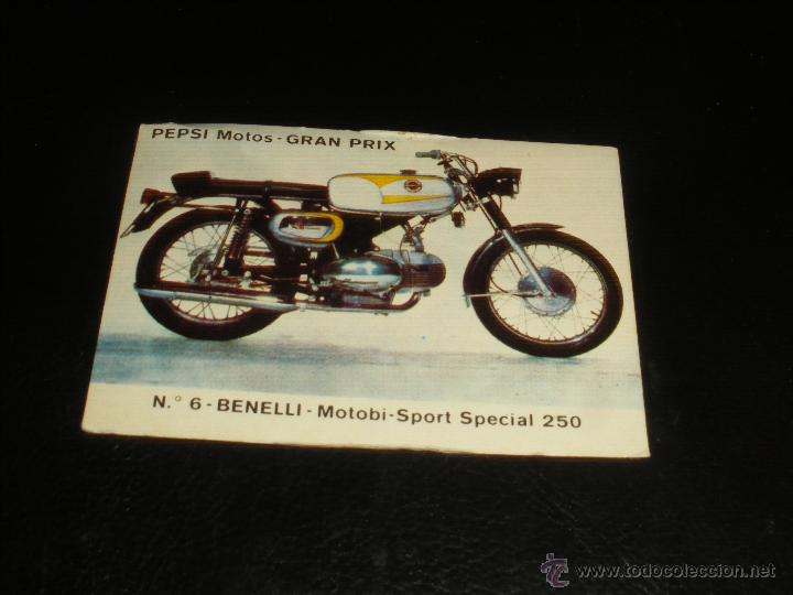 Collecting of Coca-Cola and Pepsi: PEPSI, GRAN PRIX. BENELLI MOTOBI SPORT SPECIAL 250.