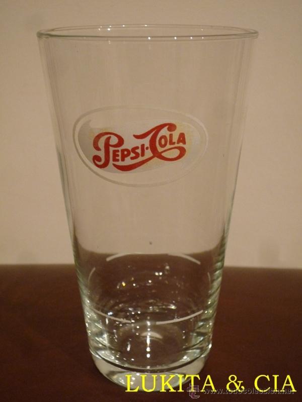 Collectionnisme de Coca-Cola et Pepsi: ANTIGUO VASO DE CRISTAL DE PEPSICOLA