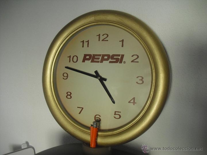 Colecionismo de Coca-Cola e Pepsi: Esplendido reloj de pared Pepsi. Pepsi-cola.