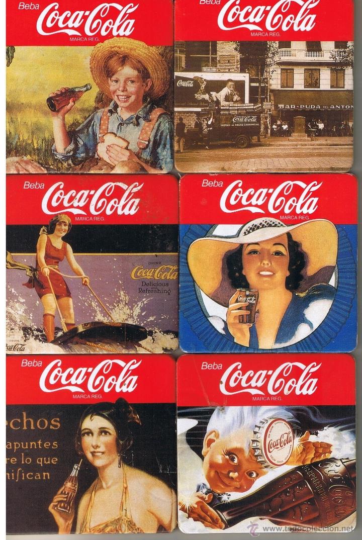 Collecting of Coca-Cola and Pepsi: LOTE DE 6 POSAVASOS PUBLICIDAD COCA-COLA.