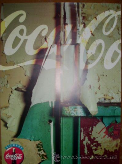 Sammeln von Coca-Cola und Pepsi: CARTEL PUBLICITARIO COCA-COLA. (TAMA&Ntilde;O 70 X 50 APROX).&Ntilde;