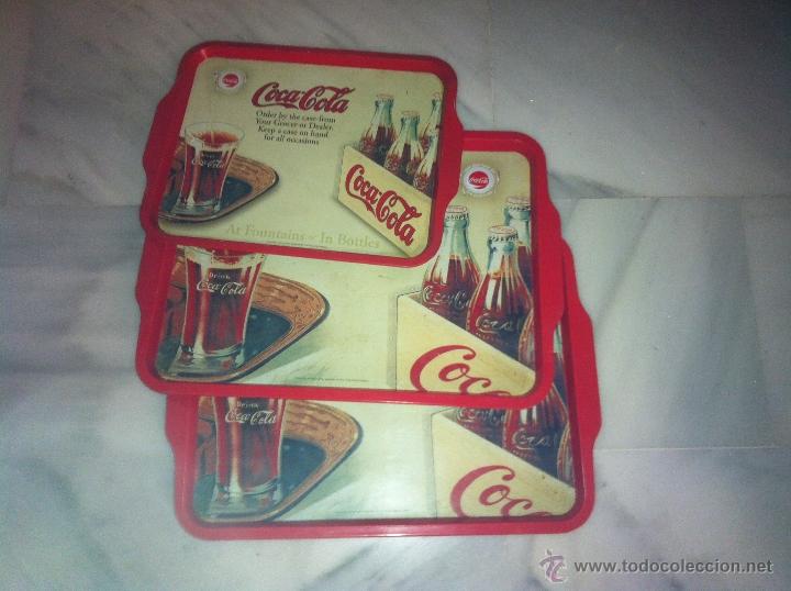 Coleccionismo de Coca-Cola y Pepsi: 3 BANDEJAS DE COCA-COLA - Foto 1