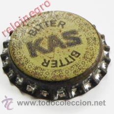 Coleccionismo de Coca-Cola y Pepsi: ANTIGUA CHAPA BITTER KAS - A&Ntilde;OS 90 ESPA&Ntilde;A - BEBIDA ESPA&Ntilde;OLA - NUNCA PUESTA EN BOTELLA - BITERKAS