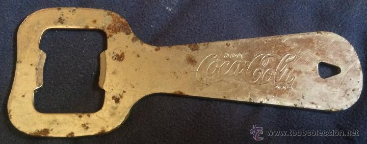 Coleccionismo de Coca-Cola y Pepsi: Abridor antiguo de Coca-Cola. A&ntilde;os 80.
