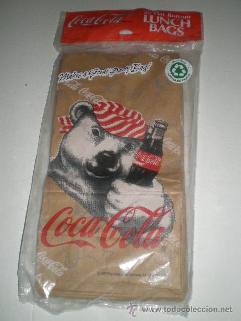 Sammeln von Coca-Cola und Pepsi: PACK 20 BOLSAS ALMUERZO COCA COLA EE.UU.