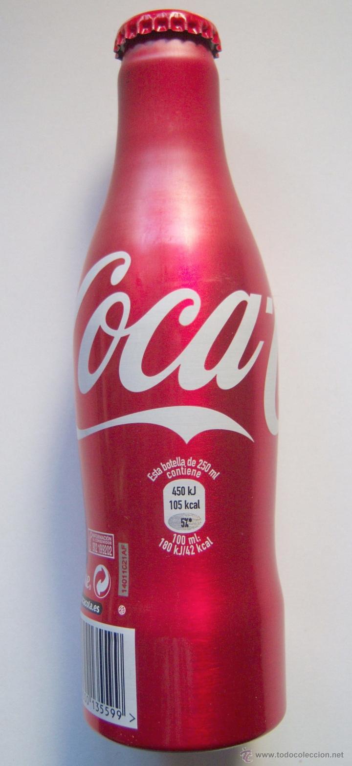 Collecting of Coca-Cola and Pepsi: Coca Cola. Botella de aluminio. 100 ml. Nueva con su contenido &iacute;ntegro. Coleccionistas