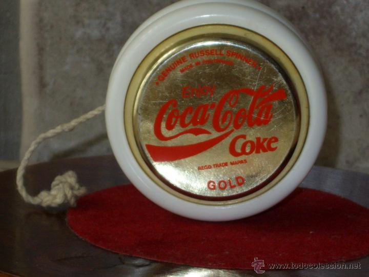 Vintage Yo-Yo Yoyo Profesional Rojo y Blanco Genuine Russell Tome Coca Cola