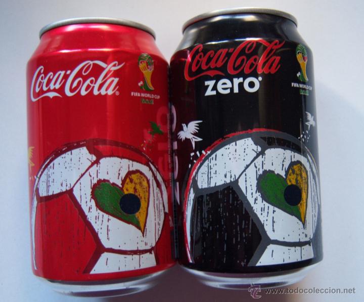Collecting of Coca-Cola and Pepsi: 2 Latas Coca Cola. Copa Mundo Brasil. Fifa World Cup. Mundial futbol. Coleccionistas. Francia
