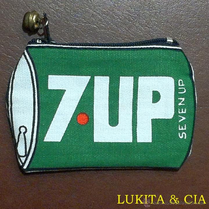 Coleccionismo de Coca-Cola y Pepsi: MONEDERO DE TELA SEVEN UP. 7 UP. CARTERA SEVENUP. BOLSITO.