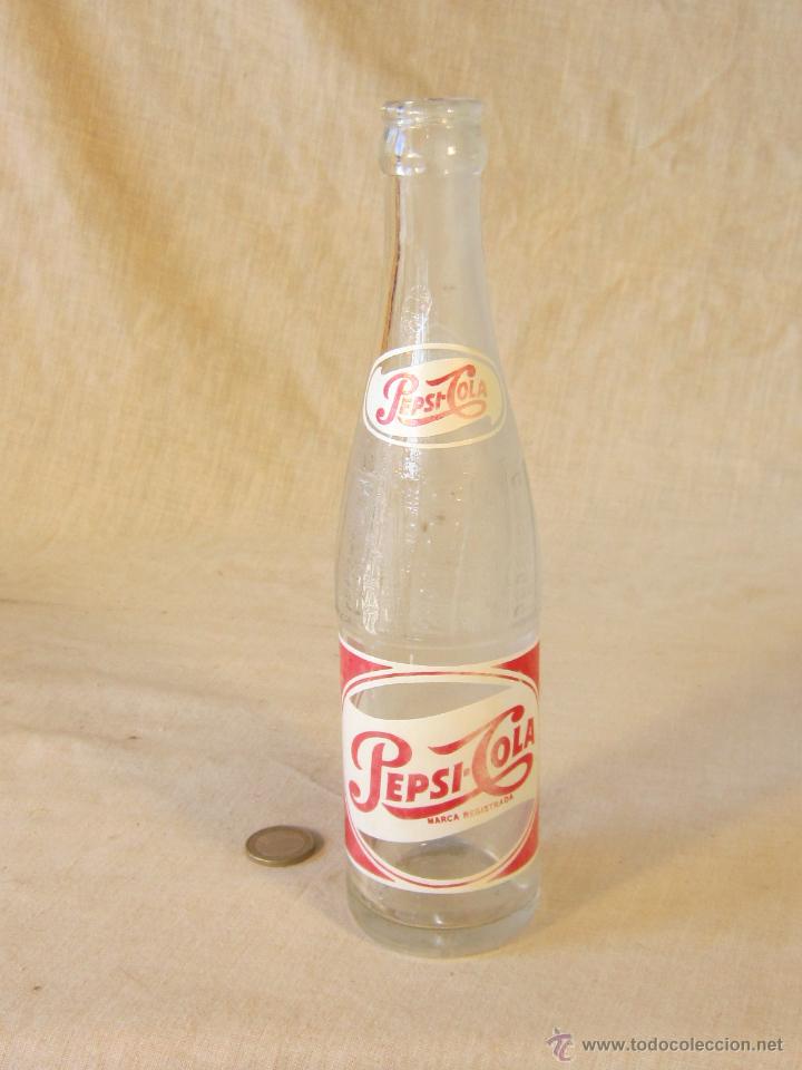 Coleccionismo de Coca-Cola y Pepsi: BOTELLA CRISTAL  PEPSI-COLA - A&Ntilde;OS 60