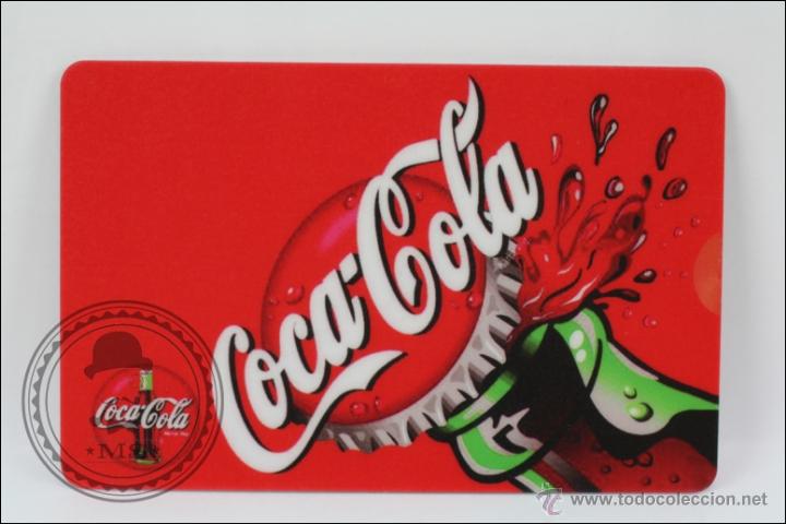 Collezionismo di Coca-Cola e Pepsi: Tarjeta Conversor Euros / Pesetas - Publicidad de Coca Cola - Medidas 8,5 x 5,5 Cm