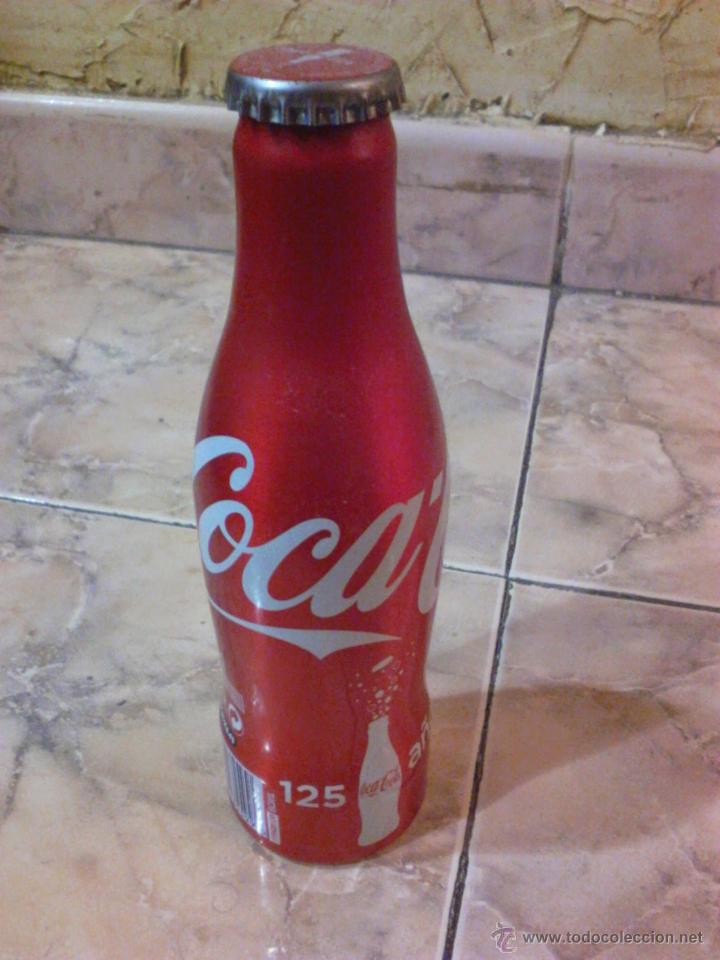 Colecionismo de Coca-Cola e Pepsi: COCA-COLA.BOTELLA DE ALUMINIO LLENA SIN ABRIR.CELEBRANDO 125 A&Ntilde;OS.EDICION LIMITADA.VER FOTOS ADICION