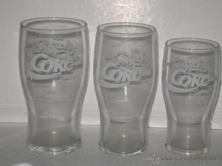 Collecting of Coca-Cola and Pepsi: LOTE TRES VASOS COCA COLA - COKE