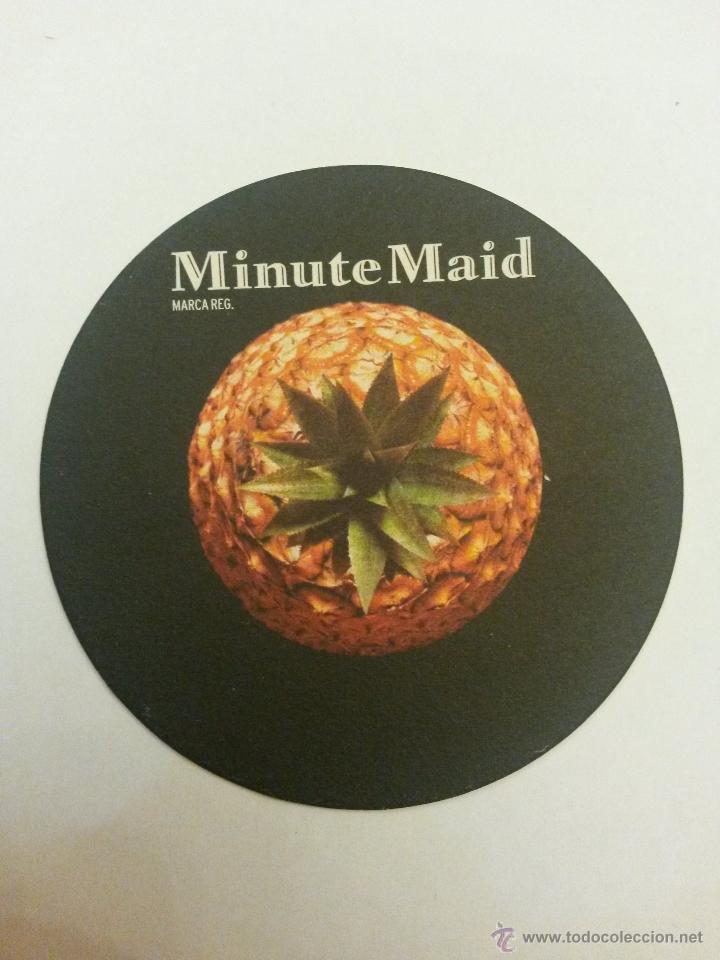 Collezionismo di Coca-Cola e Pepsi: Posavaso con a&ntilde;os de carton duro ,minute maid