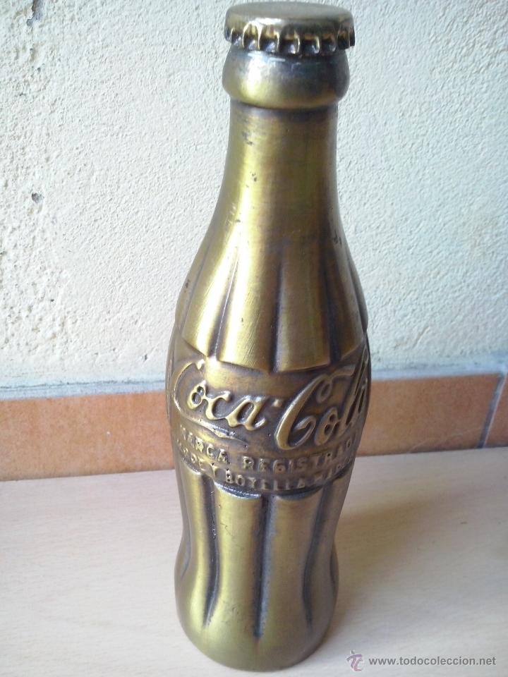 Colecionismo de Coca-Cola e Pepsi: botella botellin dorada coca cola- 19'5 cms
